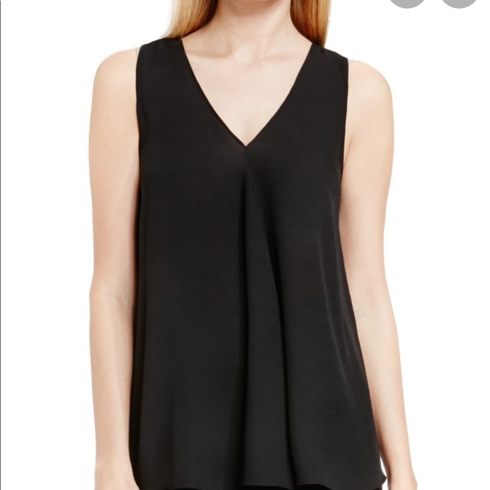 Vince Camuto Drape Front V-Neck  Sleeveless